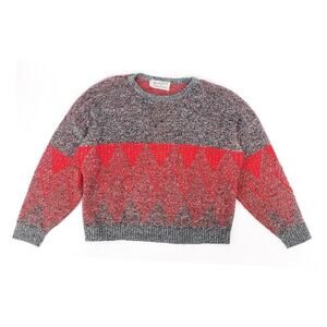 80s geometric print sweater 1980s vintage